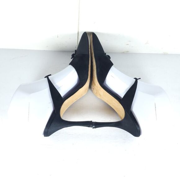 Manolo Blahnik Women's EU36 US6 Black Satin Pointed Toe Stiletto Mules Pumps - Picture 11 of 16